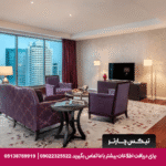 اتاق دلوکس در هتل The H دبی با طراحی مدرن و نمای شهری زیبا