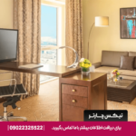 ترکیب راحتی و فضای باز در استودیو دیلوکس با منظره پانورامیک دبی