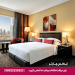 اتاق دبل در هتل Tower Rotana دبی دارای یک تخت دو نفره بزرگ، طراحی مدرن و امکانات کامل است که اقامتی آرام و راحت را برای دو مهمان فراهم می‌کند.